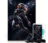 Rompecabezas de Ciencia ficción Space Girl de 1000 Piezas para Adolescentes Ayuda a desarrollar la Memoria Fácil de Usar Bordes limpios Sorpresa navideña (38x52cm)