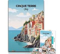 Rompecabezas de Cinque Terre para Adultos, 1000 Piezas, Ayuda a ejercitar el Cerebro, Juguetes adictivos para Cultivar la Paciencia, una Obra de Arte de 75x50cm