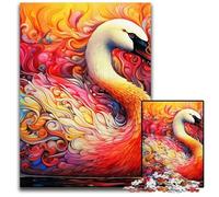 Rompecabezas de Cisne de 1000 Piezas para Adultos. Rompecabezas imposibles para Adultos. Regalo Ideal para Vacaciones y decoración del hogar. 50x75cm/19,68x29,52 Pulgadas.