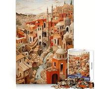 Rompecabezas de Ciudad Antigua de 1000 Piezas para Adolescentes Memoria aguda, Ocio Tranquilo, Bordes limpios, Regalo Festivo (50x75cm)