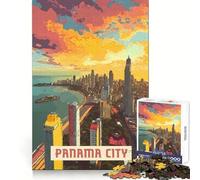Rompecabezas de Ciudad de Panamá para Adolescentes,1000 Piezas,Desarrollo Cerebral,Entretenimiento Tranquilo,Juego Limpio,Regalo de Temporada (50x75cm)
