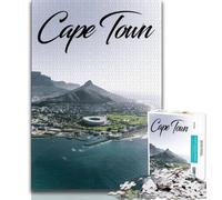 Rompecabezas de Ciudad del Cabo para Adolescentes, 1000 Piezas, Juguetes, Cada Pieza es única, desafiante y Divertido Juego Familiar, 38x26cm