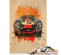 Rompecabezas de Coches de Carreras Vintage, cartón 100% Reciclado, de Primera Calidad, para Adultos y niños, 1000 Piezas (26 x 38 cm)