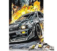 Rompecabezas de Coches de Rally del Futuro, 100% cartón Reciclado, Ideal para niños y Adultos a Partir de 12 años. Regalo para el Día del Padre, 1000 Piezas (26 x 38 cm).