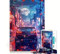 Rompecabezas de Coches Deportivos con Cielo Estrellado de 1000 Piezas para Adolescentes Juguete Educativo y Divertido Diseño Compacto 38x26cm
