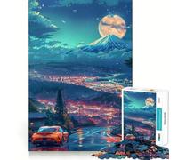 Rompecabezas de Coches Deportivos con Cielo Estrellado para Adultos, 1000 Piezas, Juguete de lógica Afilada, Divertido, de Corte preciso, Regalo Memorable 38x26cm