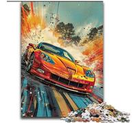 Rompecabezas de Coches Deportivos de 1000 Piezas para Adolescentes Ayuda a ejercitar el Cerebro Juguetes adictivos para Cultivar la Paciencia Juego de desafío único (26x38cm)