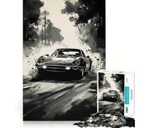 Rompecabezas de Coches Deportivos derrapando para Adultos, 1000 Piezas, Juguete de lógica Mental, Suave y Relajante, Corte Firme, Lista de Deseos de Papá Noel 38x26cm