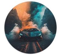 Rompecabezas de Coches Deportivos para Adultos, 1000 Piezas, Redondo, para Principiantes, Ideal para cumpleaños y Regalos navideños, 67,5 x 67,5 cm