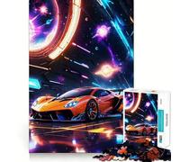 Rompecabezas de Coches espaciales de 1000 Piezas para Adolescentes Ayuda a desarrollar la Memoria Fácil de Usar Bordes limpios Sorpresa navideña (50x75cm)