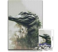 Rompecabezas de cocodrilo de pantano para Adolescentes, 1000 Piezas, Juego Educativo de observación y Habilidad, Regalo Festivo significativo, tamaño 38x52cm