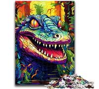 Rompecabezas de cocodrilos del Nilo de 1000 Piezas para Adultos y Adolescentes Juguete Educativo Toda la Familia (50x75cm)