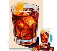 Rompecabezas de cóctel Americano para Adultos,1000 Piezas,Juego de concentración Mental, Corte láser,Actividad Divertida para Toda la Familia (50x75cm)