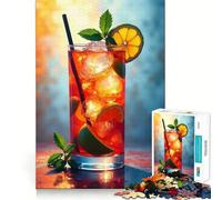 Rompecabezas de cócteles refrescantes de Verano para Adultos, 1000 Piezas, Juguete para ejercitar la Mente, pasatiempo Tranquilo, diseño, Montaje, (38x26cm)