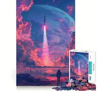 Rompecabezas de Cohete Espacial de 1000 Piezas para Adolescentes Juguete para desarrollar la Mente y divertirse Diseño Elegante para armar Regalo Ideal 50x75cm