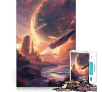 Rompecabezas de Cohete Espacial de 1000 Piezas para Adultos, Juguete para estimular la lógica, Tiempo en Familia, Regalo Premium 38x52cm