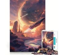 Rompecabezas de Cohete Espacial para Adultos, 1000 Piezas, Rompecabezas para ejercitar la Mente, pasatiempo para el hogar, Montaje de imágenes, Regalo Memorable 38x26cm
