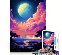 Rompecabezas de Cohetes, Espacio, Nebulosa y Galaxia de 1000 Piezas para Adultos Mejora la Memoria Diversión Relajante Corte de Primera Calidad Regalo Memorable (50x75cm)