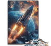 Rompecabezas de Cohetes para Adolescentes de 1000 Piezas Un Juego desafiante para Disfrutar en Familia con Piezas aleatorias Que encajan Perfectamente (50x75cm)