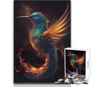 Rompecabezas de colibrí con Cola de Fuego para Adultos, 1000 Piezas, Juego de Aprendizaje, desafío Mental, Sorpresa para Celebraciones, tamaño 50x75cm