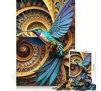 Rompecabezas de colibrí de Cola Violeta para Adultos, 1000 Piezas, para Practicar el razonamiento, recreación Tranquila, encajable, Regalo de Temporada (50x75cm)