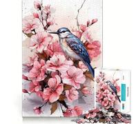 Rompecabezas de colibrí en Acuarela 1000 Piezas Juego de concentración Mental Corte de precisión Bordes Suaves Juego para Construir Conexiones significativas (38x52cm)