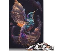 Rompecabezas de colibrí Infinito, decoración única para el hogar, Rompecabezas de cartón Premium para Adultos y Adolescentes, 1000 Piezas (75 x 50 cm)