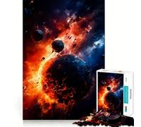 Rompecabezas de colisión Espacial para Adultos, 1000 Piezas, Rompecabezas Mental, pasatiempo Relajante, Montaje de imágenes, Regalo Encantador (38x52cm)