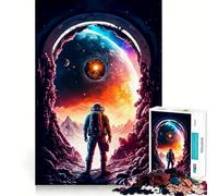 Rompecabezas de colisión planetaria de 1000 Piezas para Adolescentes, Juguete de lógica, Tren, luz, relajación, Corte Suave, decoración de Pared (50x75cm)