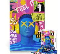 Rompecabezas de Collage de Arte Pop Vibrante de 1000 Piezas para Adolescentes Ideal para desarrollar la Capacidad de razonamiento Relajarse y Disfrutar de un Ajuste