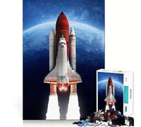 Rompecabezas de Collage Espacial de Cohetes para Adolescentes, 1000 Piezas, Juguete Que desafía la Mente, diversión Relajante, Corte preciso, Regalo Festivo (38x52cm)