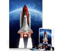 Rompecabezas de Collage Espacial de Cohetes para Adolescentes, 1000 Piezas, Juguete Que desafía la Mente, diversión Relajante, Corte preciso, Regalo Festivo (38x52cm)