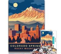 Rompecabezas de Colorado Springs para Adolescentes Rompecabezas de 1000 Piezas Ayuda a ejercitar el Cerebro Juguetes adictivos para Cultivar la Paciencia Una Obra de Arte 75x50cm