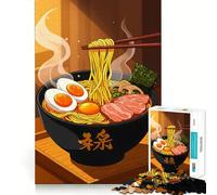 Rompecabezas de Comida Japonesa Ramen para Adultos, 1000 Piezas, para Fortalecer la Memoria, Divertido, para armar, Arte Coleccionable (50x75cm)