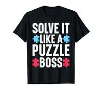 Rompecabezas de Conciencia del Autismo - Solve It Like a Puzzle Boss Camiseta