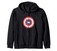 Rompecabezas de Conciencia sobre el Autismo Escudo de superhéroes Capitán Autismo Sudadera con Capucha