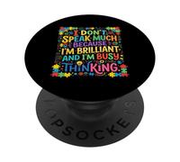 Rompecabezas de concienciación sobre el Autismo Brillante y Ocupado PopSockets PopGrip Adhesivo