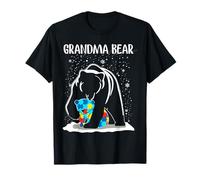 Rompecabezas de concienciación sobre el autismo de la abuela oso para la familia Camiseta