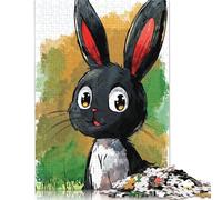 Rompecabezas de Conejito Curioso, Juguete de descompresión, 100% cartón Reciclado, Ideal para Adultos y Adolescentes, Regalo para el Día del Padre, 1000 Piezas (26 x 38 cm)