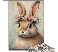 Rompecabezas de Conejito de Pascua para Adolescentes, 1000 Piezas, desafío de Inteligencia Cerebral, Juguetes adictivos, Regalos de cumpleaños para Mayores de 14 años (50x75cm)
