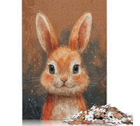 Rompecabezas de Conejo Auburn, de Papel 100% Reciclado, Rectangular, para Adultos y Adolescentes, 1000 Piezas (75 x 50 cm)