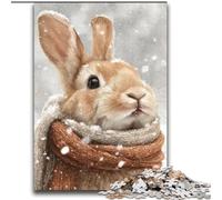 Rompecabezas de Conejo de Invierno para Adultos, 2000 Piezas, Apto para Mayores de 14 años, Ideal para Decorar Paredes, cumpleaños (70x100cm)