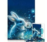 Rompecabezas de Conejo difícil para Adultos, 1000 Piezas, Juguete Que desafía la Mente, Entretenimiento Suave, Corte preciso, Regalo Memorable (38x26cm)