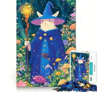 Rompecabezas de Conejo Mago en el Bosque para Adolescentes, 1000 Piezas, estimulación de la Memoria, Suave, Relajante, Corte Liso, Regalo Elegante (50x75cm)
