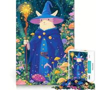 Rompecabezas de Conejo Mago en el Bosque para Adultos, 1000 Piezas, Rompecabezas de ingenio, Entretenimiento en casa, Imagen para armar, Regalo de cumpleaños (38x26cm)