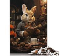 Rompecabezas de Conejo Tomando té para Adultos, 1500 Piezas, Interesante Rompecabezas para Reducir el estrés para Mujeres y Hombres (85 x 57 cm)