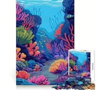 Rompecabezas de corales submarinos de 1000 Piezas para Adultos para Mentes ágiles Fácil de Disfrutar Ajuste Firme Regalo Festivo (50x75cm)