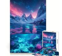 Rompecabezas de corales submarinos y montañas Nevadas de 1000 Piezas para Adolescentes Ejercicio Mental, pasatiempo Relajante, Navidad (50x75cm)