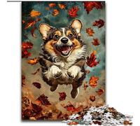 Rompecabezas de Corgi Feliz para Adolescentes, 1000 Piezas, un Juego desafiante y Familiar para Padres e Hijos (50x75cm)