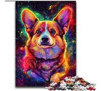 Rompecabezas de Corgi Galáctico para Adolescentes, desafío de Inteligencia Cerebral, Juguetes adictivos para la decoración del hogar (26x38cm)